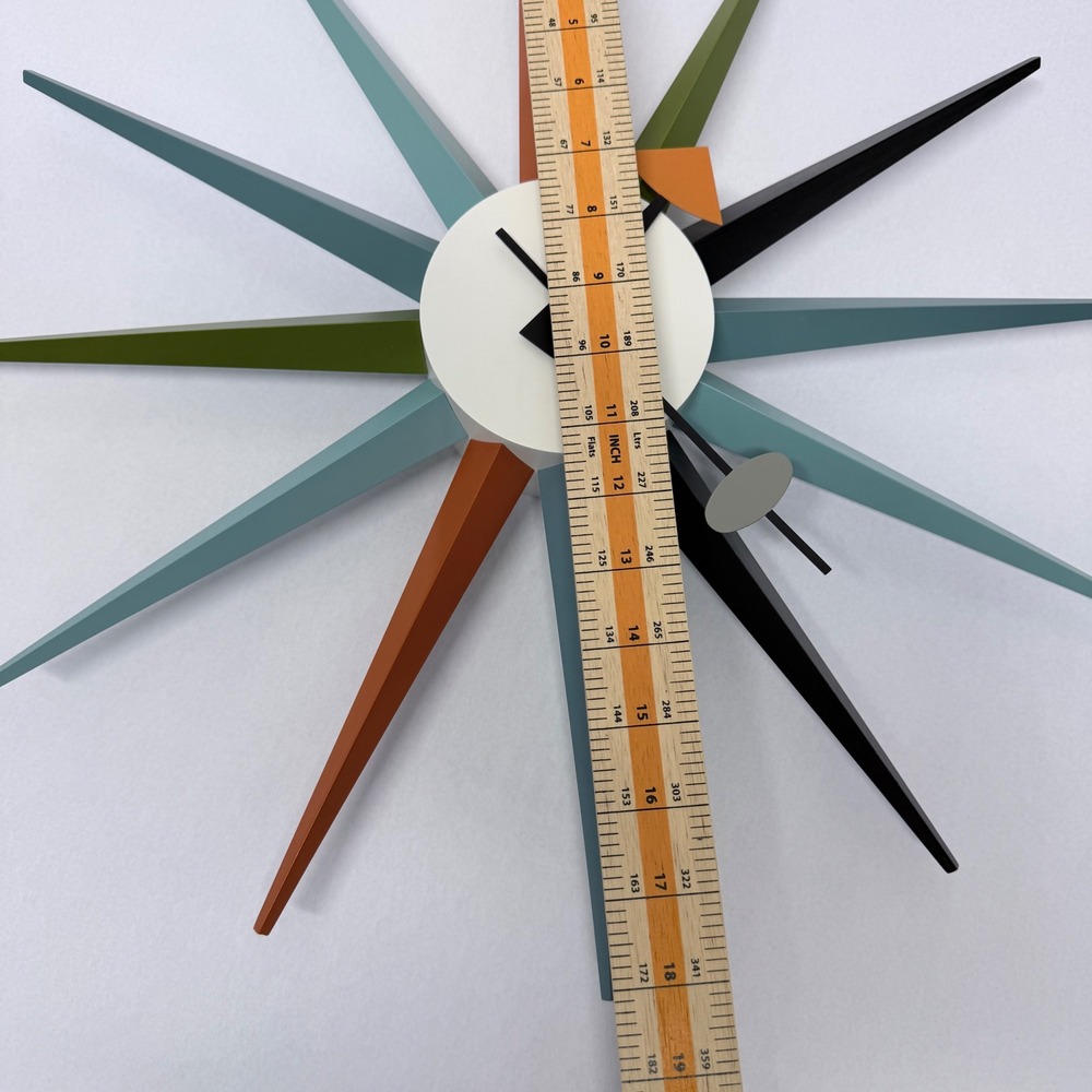 Authentic George Nelson Vitra Sunburst Clock Multi Color Mid Century Modern MCM⁠ - Picture 4 of 12